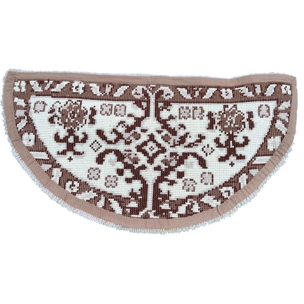Shillcraft Wool Vintage Latch Hook Rug Kit 27X 54‎ Half Round 3b
